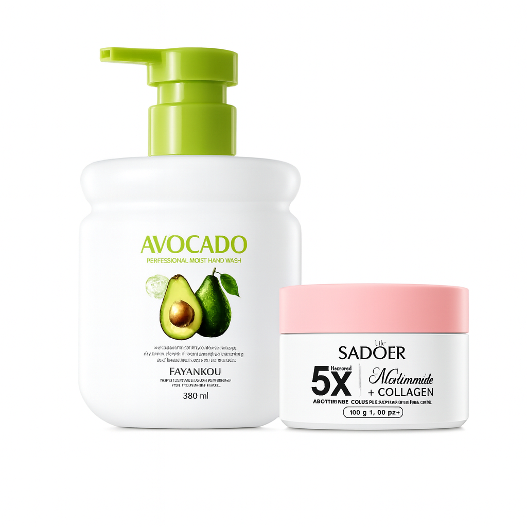 Pachet hidratare intensă - Loțiune Avocado + Mască Ochi