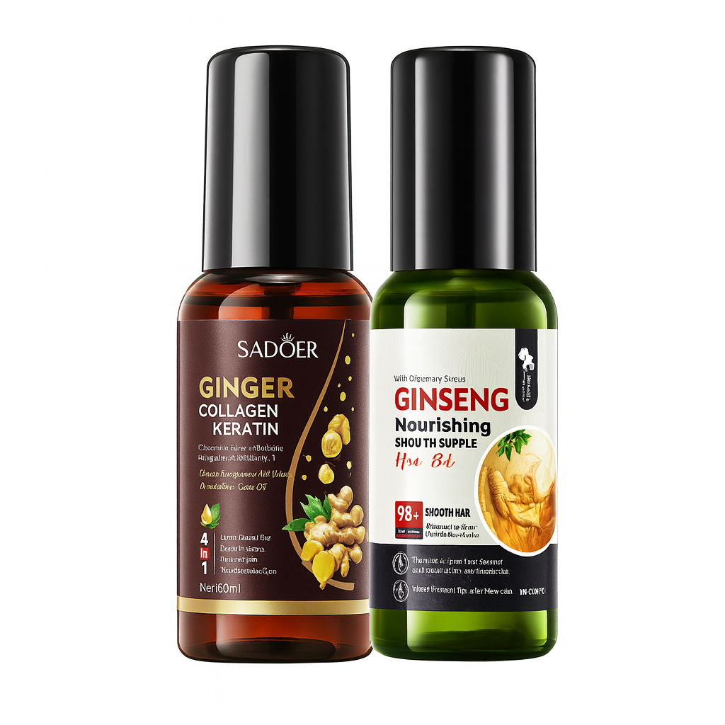 Pachet îngrijire păr - Ulei Ginger Collagen + Ulei Ginseng