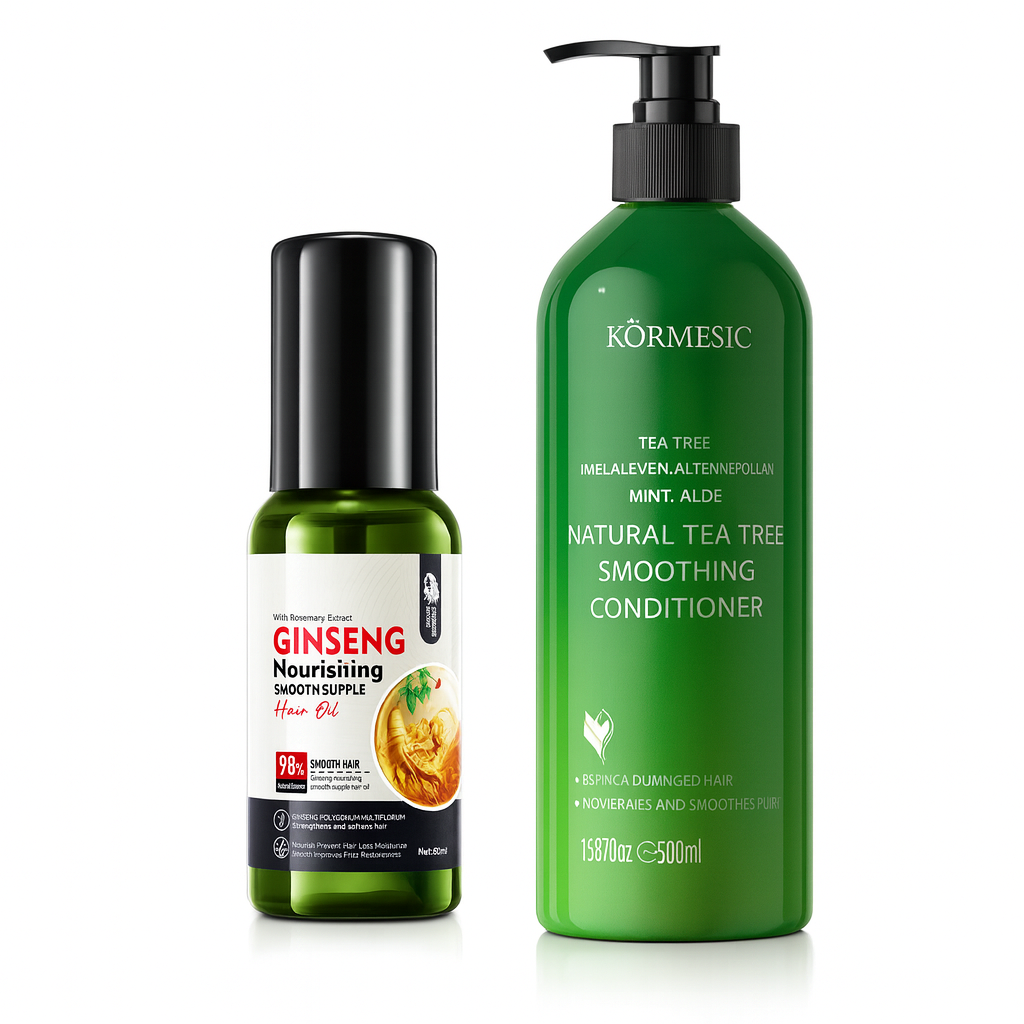 Pachet îngrijire păr - Ulei Ginseng + Balsam Tea Tree