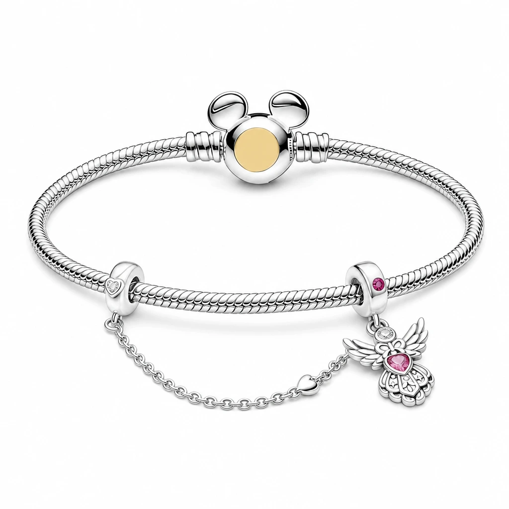 Set brățară cu charmuri – Brățară, Magic Collection - 16cm