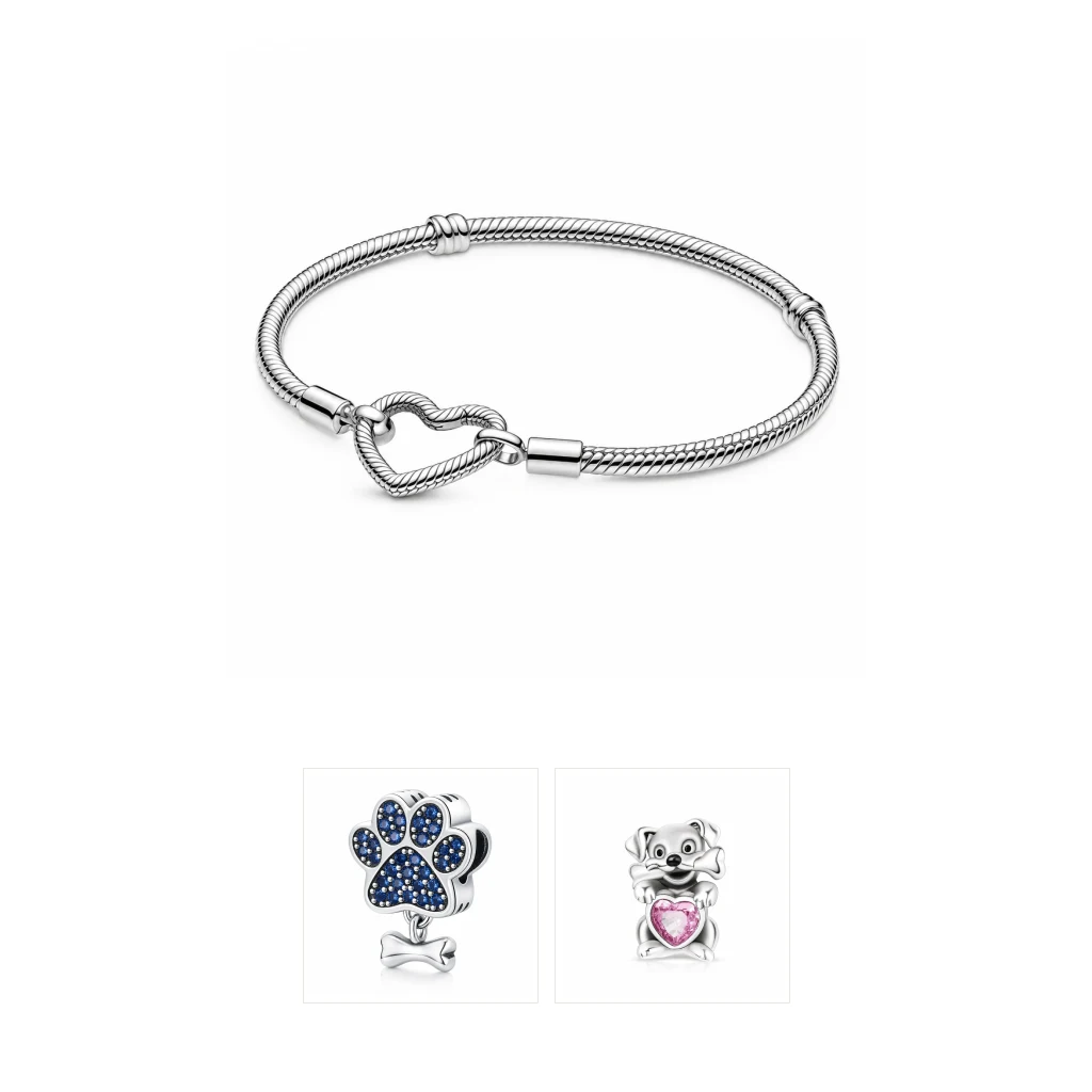 Set brățară cu charmuri – Iubire pentru animale