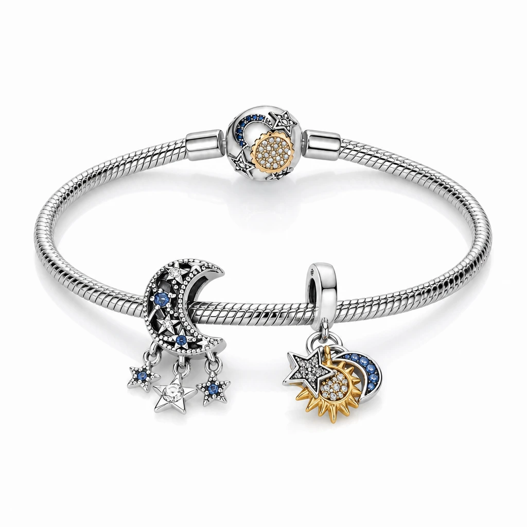 Set brățară cu charmuri – Noapte cu stele