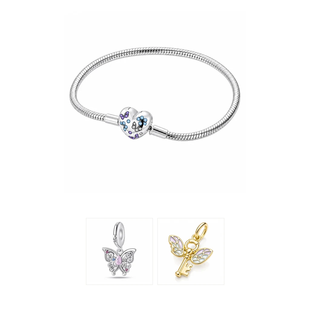 Set brățară cu charmuri – Zbor spre iubire
