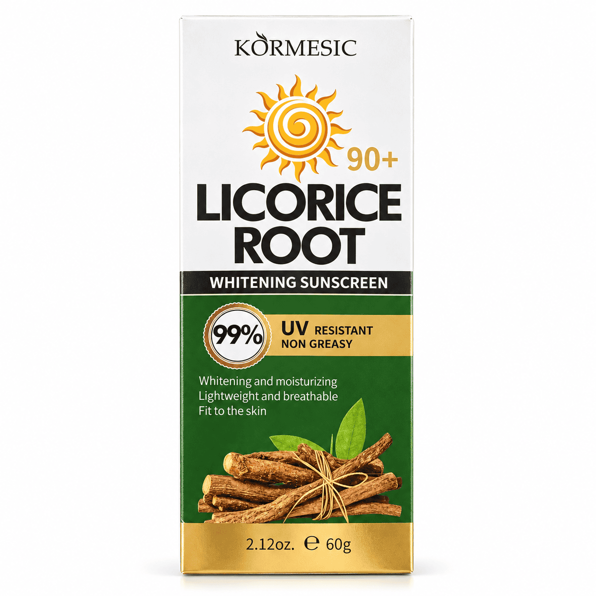Kormesic Licorice Root Whitening Sunscreen, 60 g