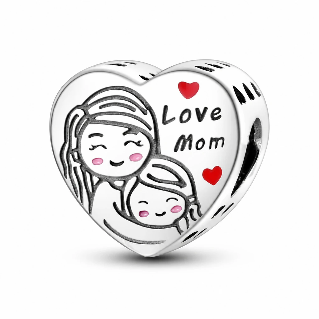 Set Pentru Mama — brățară Family și charm Love Mom - imagine 3