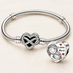 Set Pentru Mama — brățară Family și charm Love Mom - 18cm